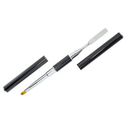 PINCEL UÑAS Y ESPATULA PARA GEL/ACRILICO